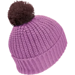 POMPOM BADGE BEANIE K