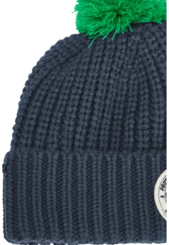 POMPOM BADGE BEANIE K