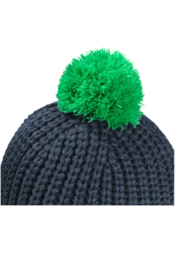 POMPOM BADGE BEANIE K