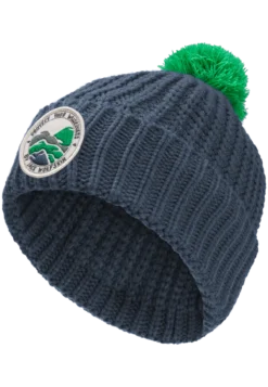 POMPOM BADGE BEANIE K