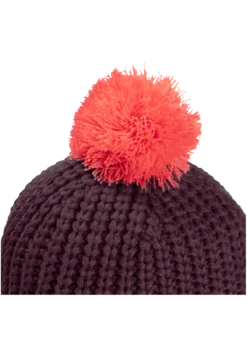 POMPOM BADGE BEANIE K