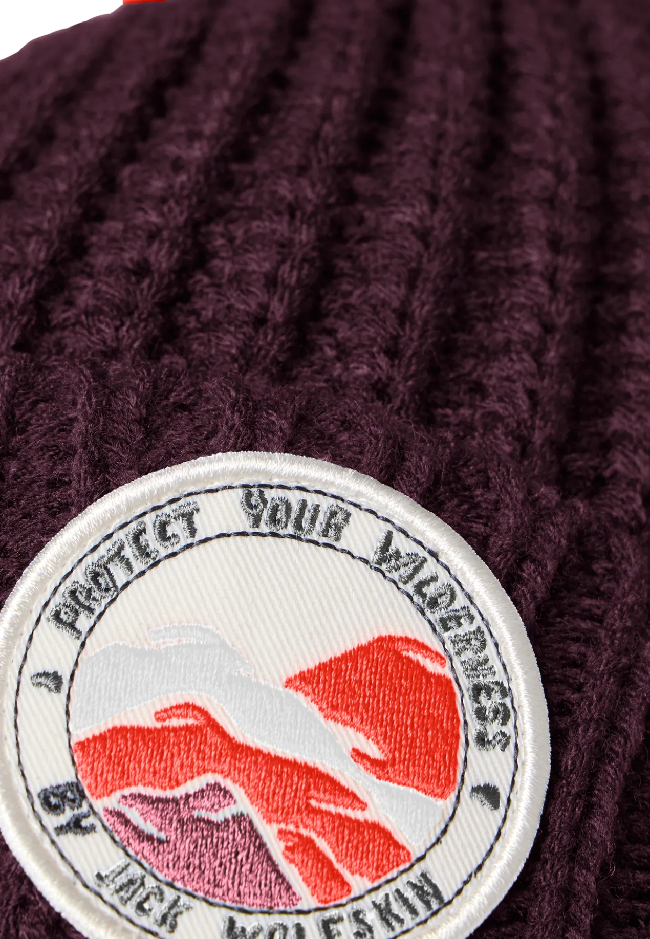 POMPOM BADGE BEANIE K