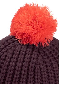 POMPOM BADGE BEANIE K