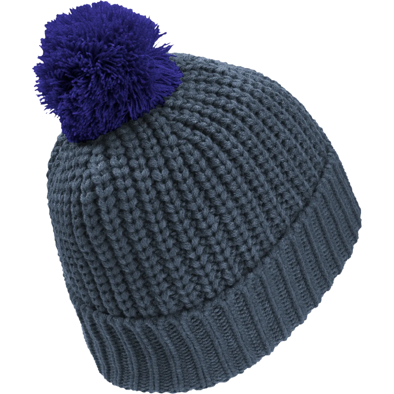 POMPOM BADGE BEANIE K