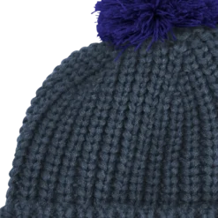 POMPOM BADGE BEANIE K