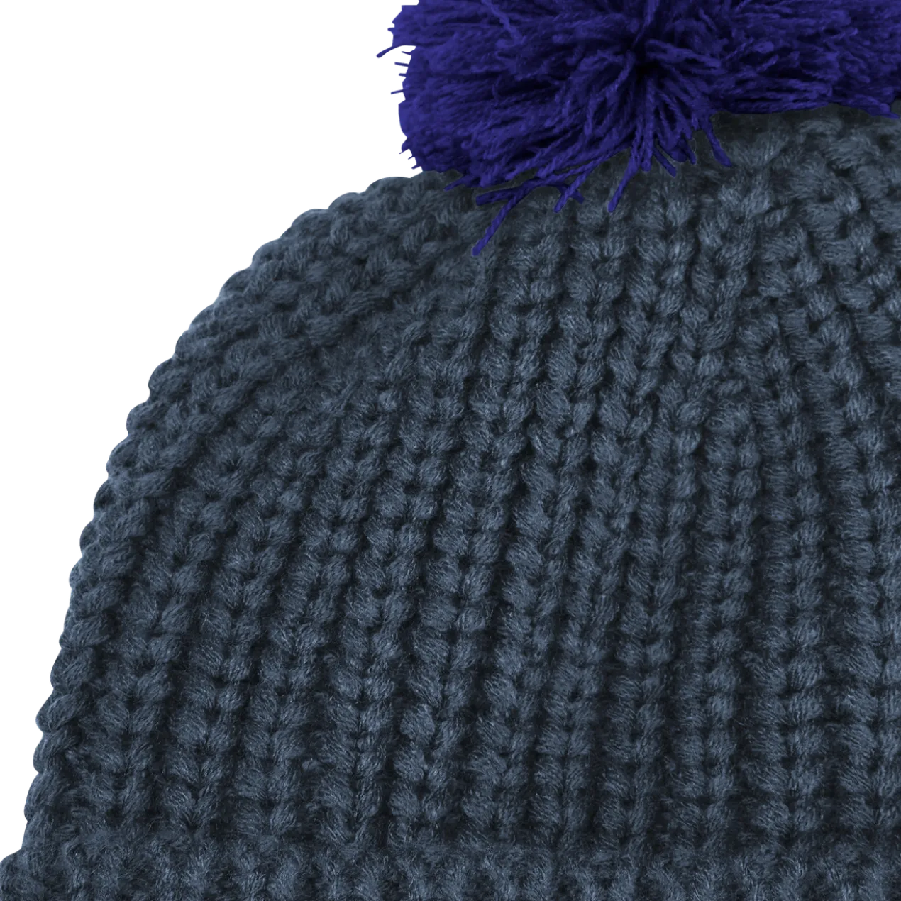POMPOM BADGE BEANIE K