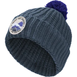 POMPOM BADGE BEANIE K
