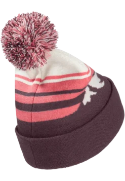 STRIPY POMPOM BEANIE K