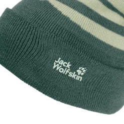 STRIPY POMPOM BEANIE K
