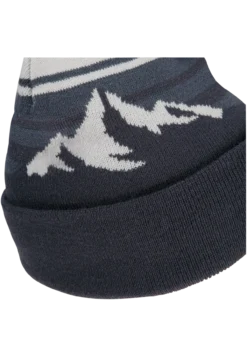 STRIPY POMPOM BEANIE K