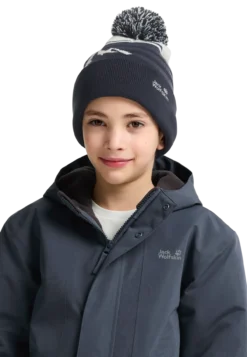 STRIPY POMPOM BEANIE K