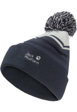 STRIPY POMPOM BEANIE K