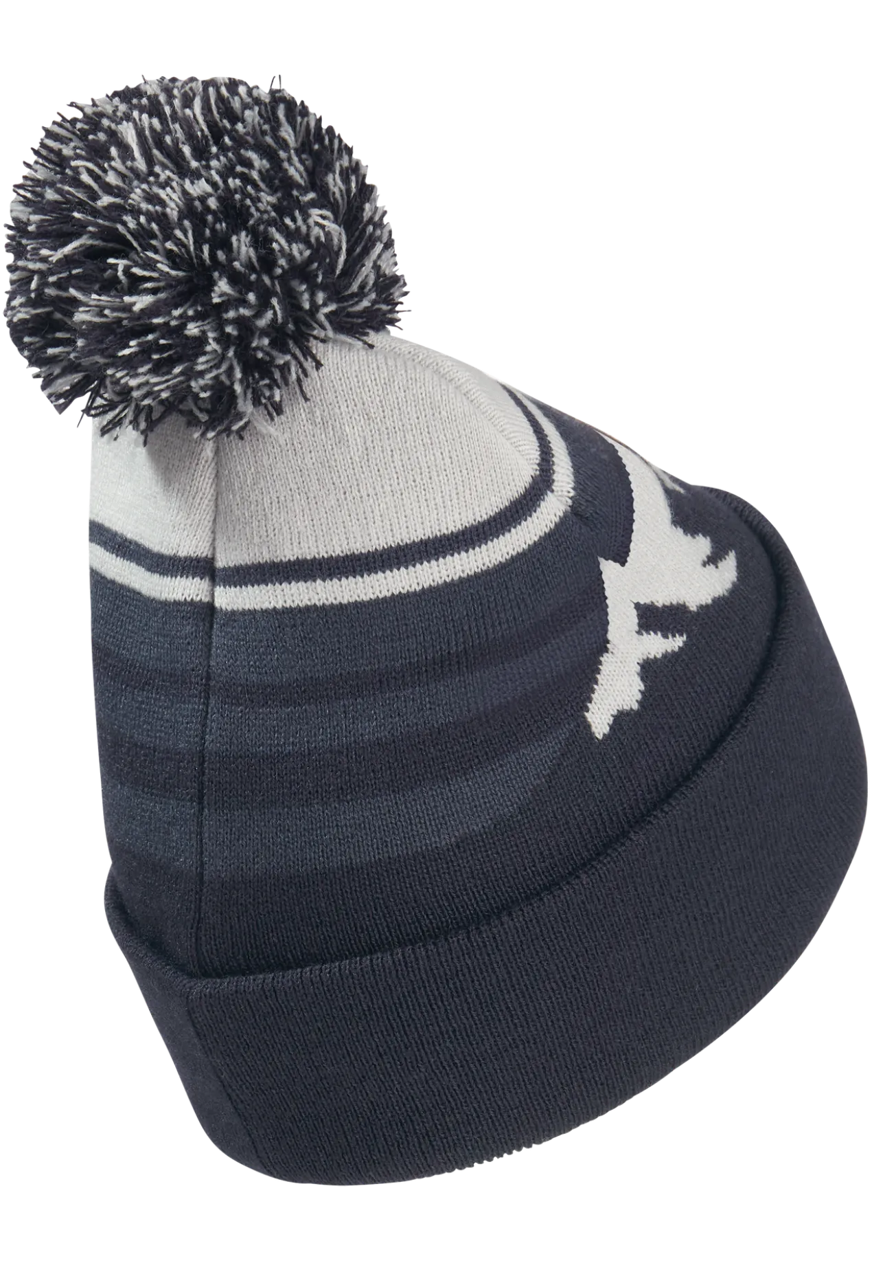 STRIPY POMPOM BEANIE K